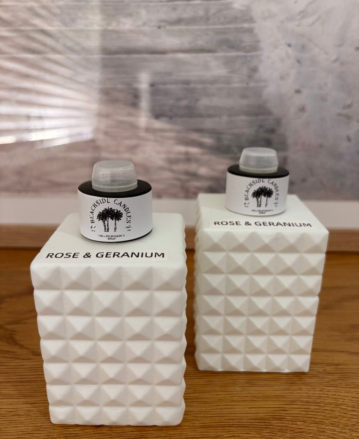 Rose & Geranium Scented Candle