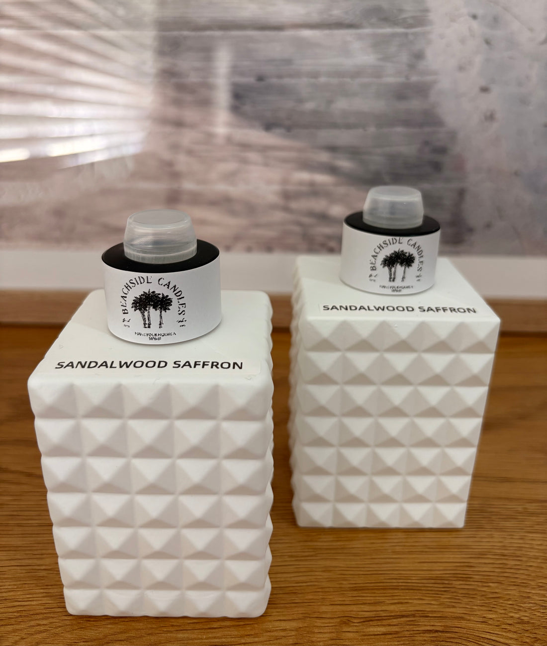 Sandalwood & Saffron Scented Candle